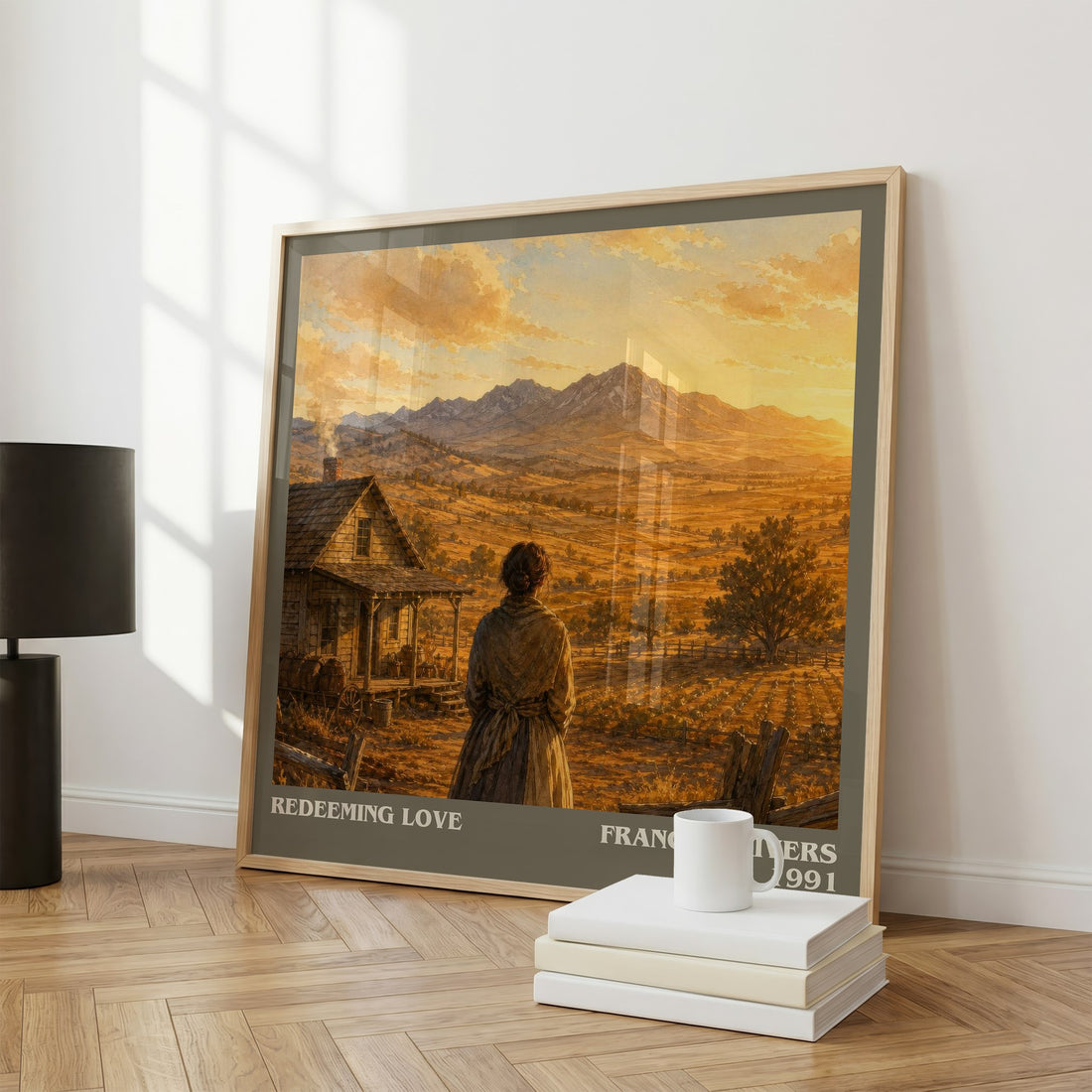Redeeming Love literary print framed by window – literary home decor
