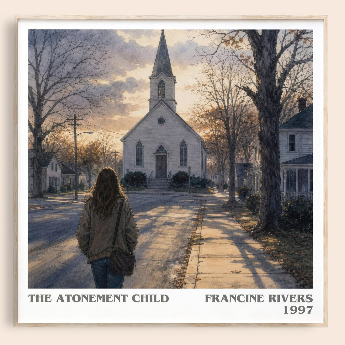 The Atonement Child literary book poster by Francine Rivers – framed literary art print