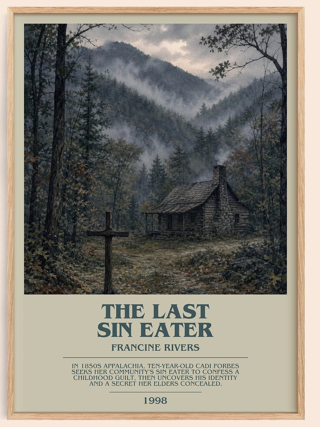 The Last Sin Eater bookish book poster by Francine Rivers – framed literary art print