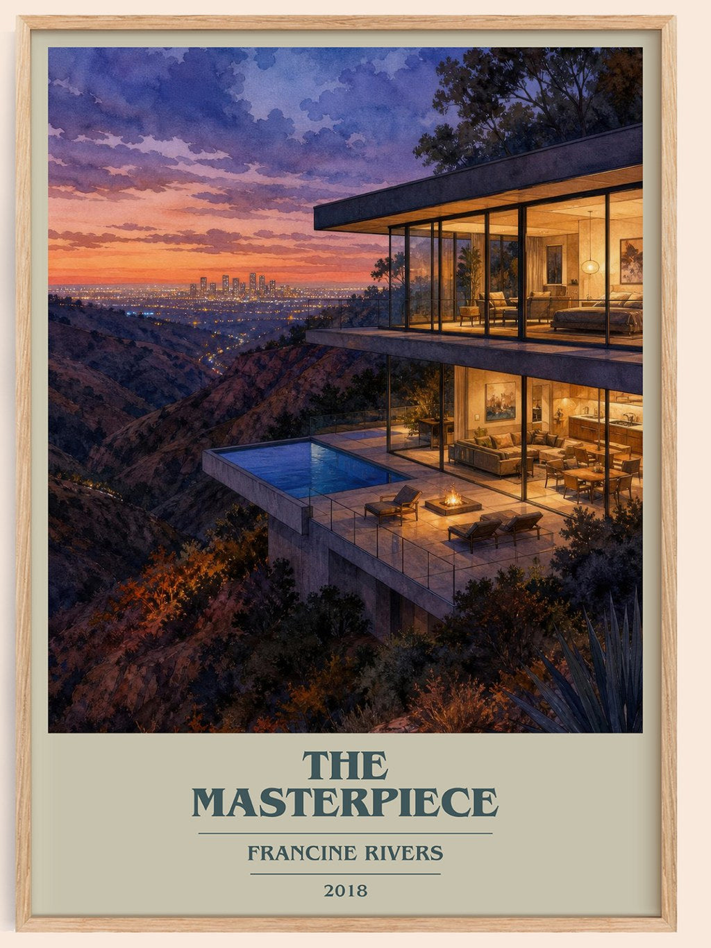 The Masterpiece book cover book poster by Francine Rivers – framed literary art print