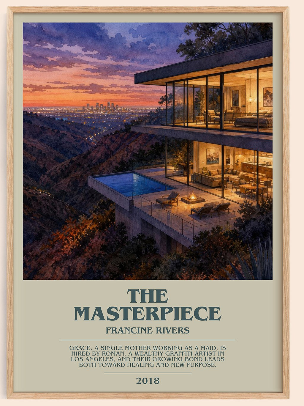 The Masterpiece bookish book poster by Francine Rivers – framed literary art print