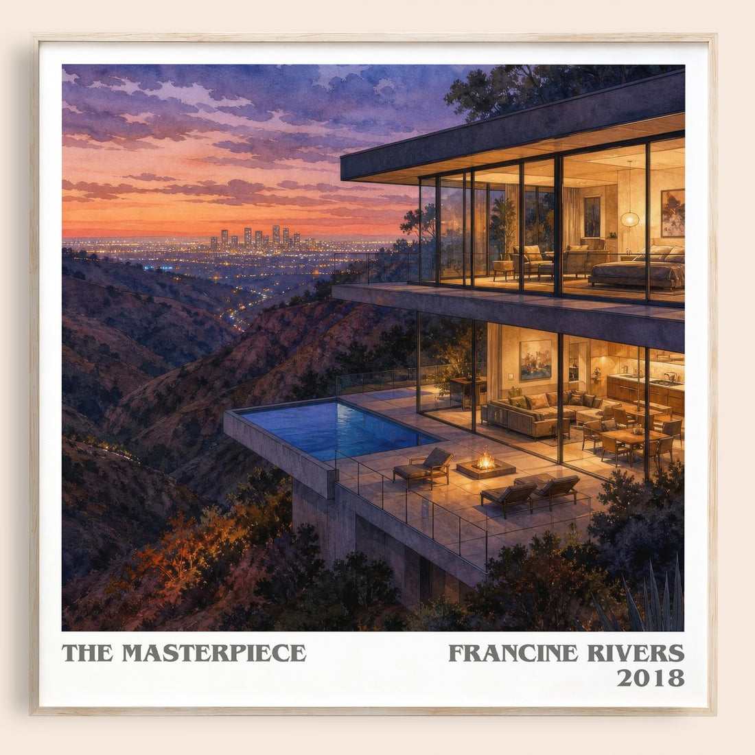 The Masterpiece literary book poster by Francine Rivers – framed literary art print