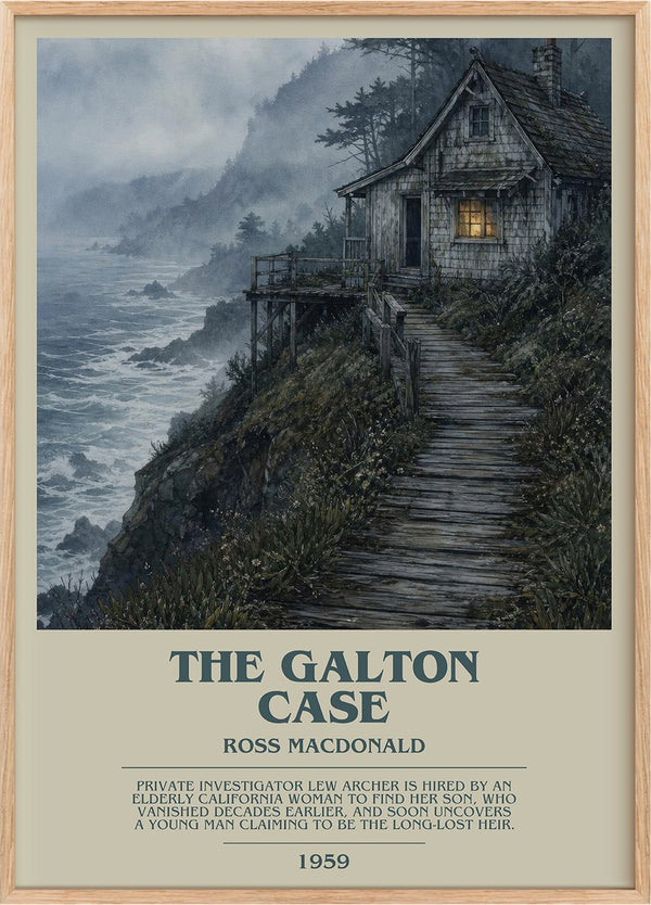 The Galton Case Bookish Wall Art by Ross Macdonald