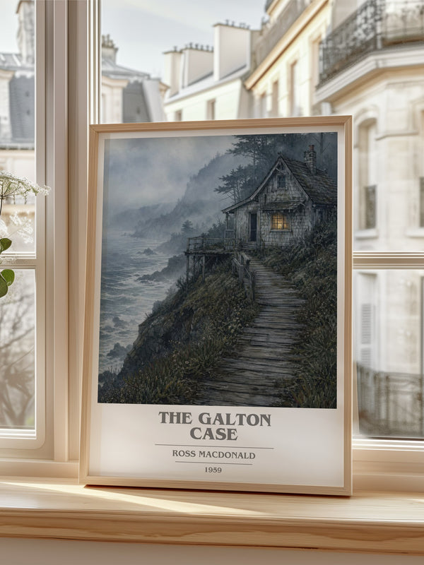 The Galton Case book cover poster colour and style options – Ross Macdonald book art