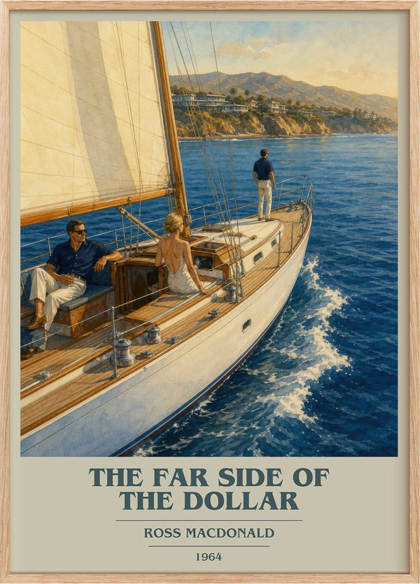 The Far Side of the Dollar Book Cover Poster by Ross Macdonald