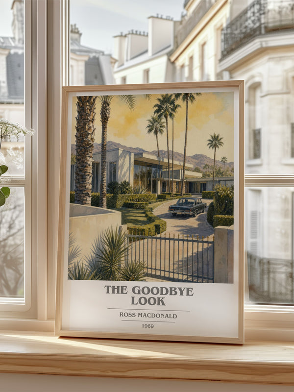 The Goodbye Look book cover poster colour and style options – Ross Macdonald book art