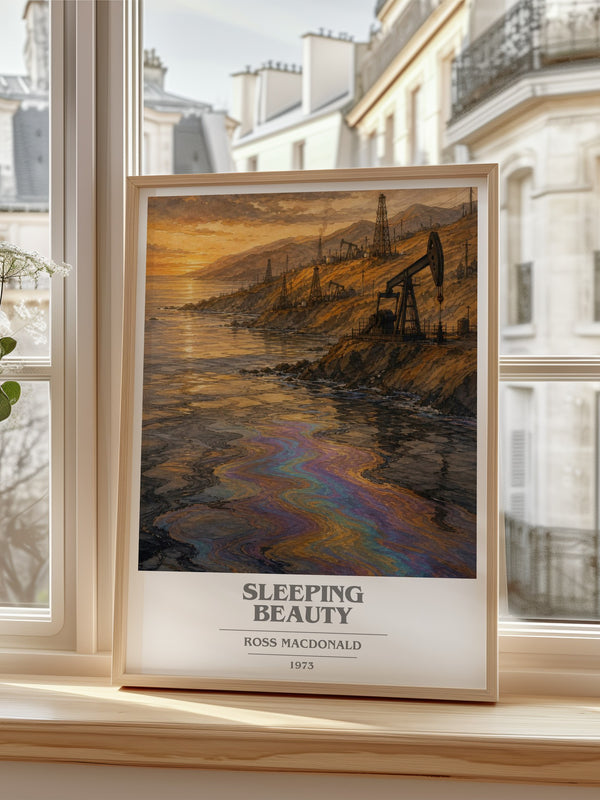 Sleeping Beauty book cover poster colour and style options – Ross Macdonald book art