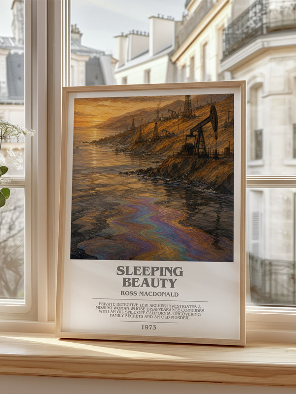 Sleeping Beauty bookish poster colour and style options – Ross Macdonald book art