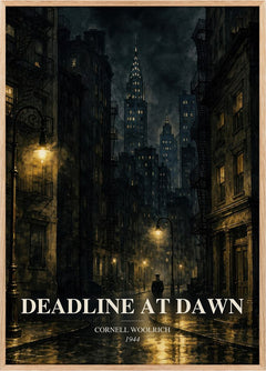 Deadline at Dawn Book Watercolour Illustration by Cornell Woolrich