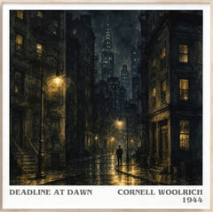 Deadline at Dawn Literary Art Print by Cornell Woolrich