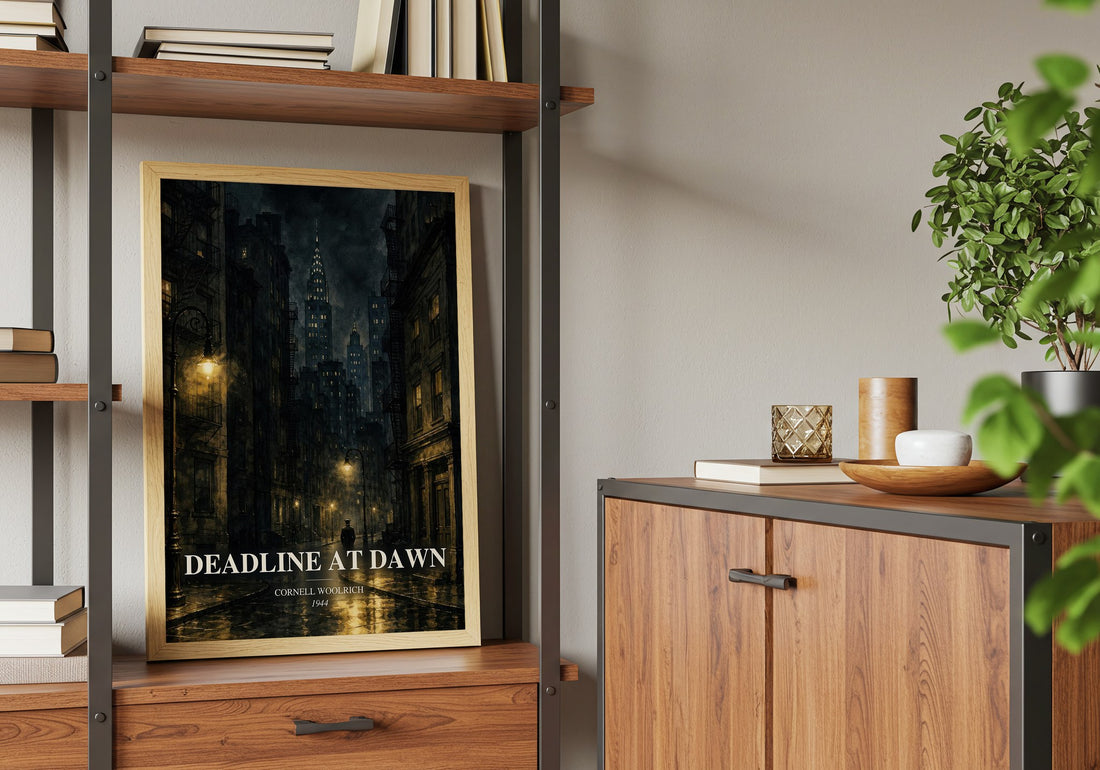 Deadline at Dawn book watercolour illustration paper finish options – matte satin gloss