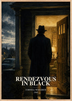 Rendezvous in Black Book Watercolour Illustration by Cornell Woolrich