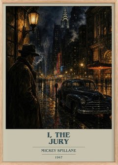 I, the Jury Book Cover Poster by Mickey Spillane