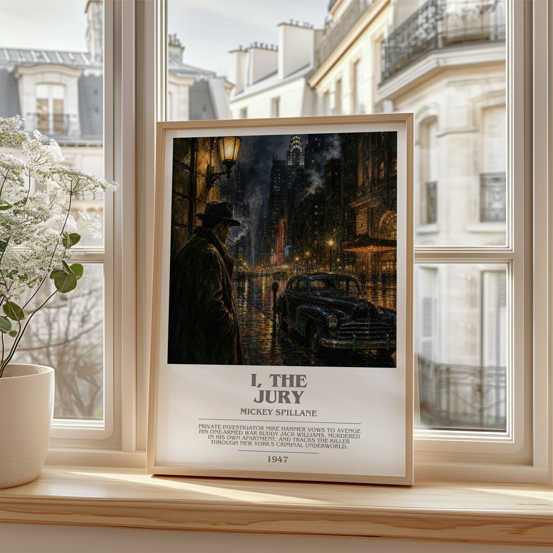 I, the Jury bookish poster colour and style options – Mickey Spillane book art