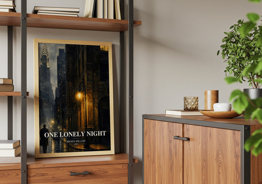 One Lonely Night book watercolour illustration paper finish options – matte satin gloss