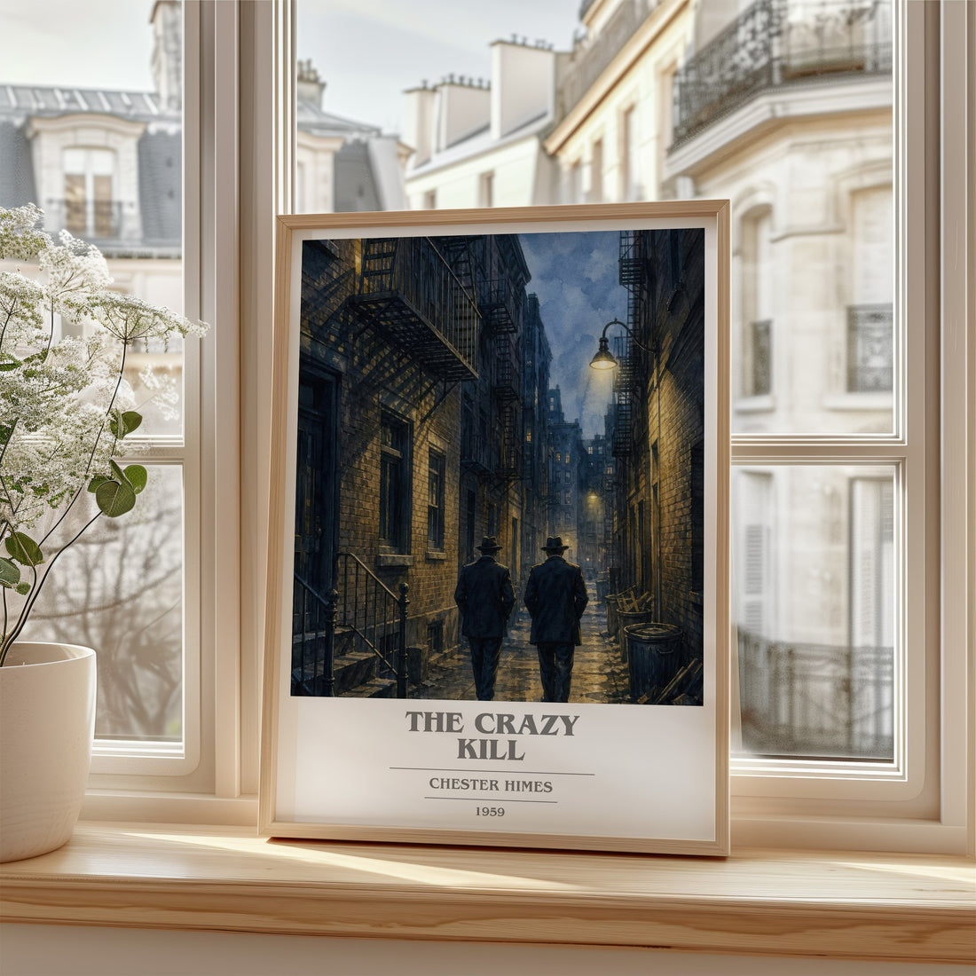 The Crazy Kill book cover poster colour and style options – Chester Himes book art