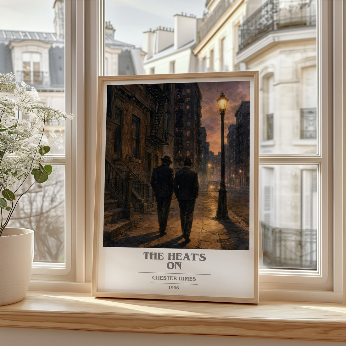 The Heat's On book cover poster colour and style options – Chester Himes book art