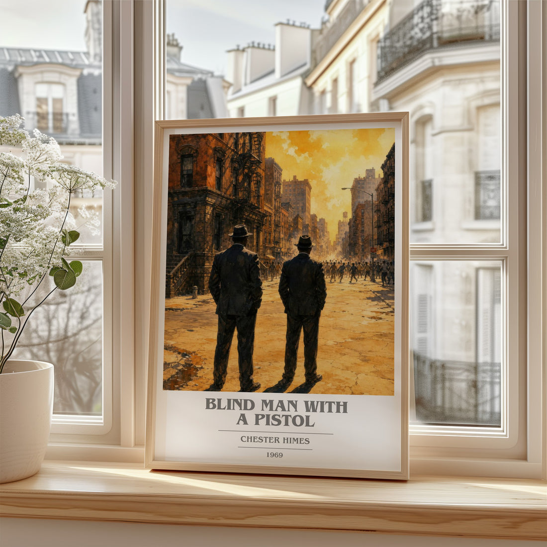 Blind Man with a Pistol book cover poster colour and style options – Chester Himes book art