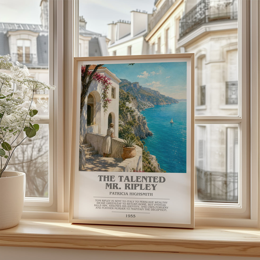 The Talented Mr. Ripley bookish poster colour and style options – Patricia Highsmith book art