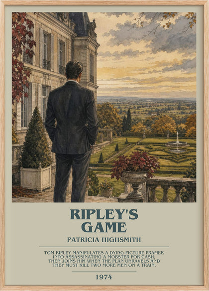 Ripley's Game Bookish Wall Art by Patricia Highsmith