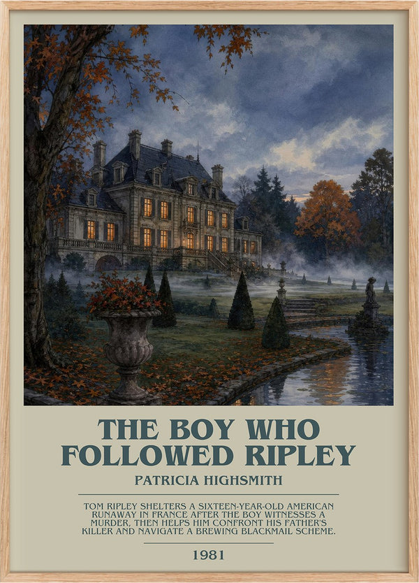 The Boy Who Followed Ripley Bookish Wall Art by Patricia Highsmith