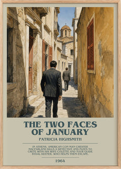 The Two Faces of January Bookish Wall Art by Patricia Highsmith