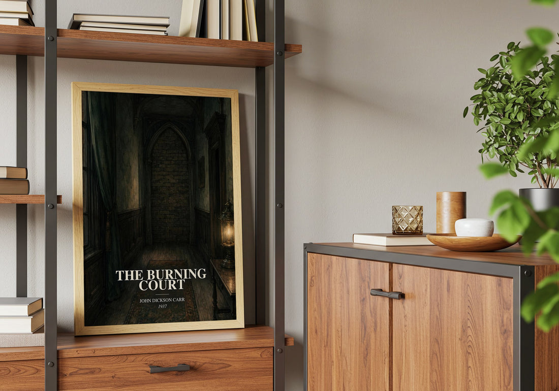 The Burning Court book watercolour illustration paper finish options – matte satin gloss