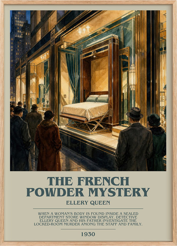 The French Powder Mystery Bookish Wall Art by Ellery Queen