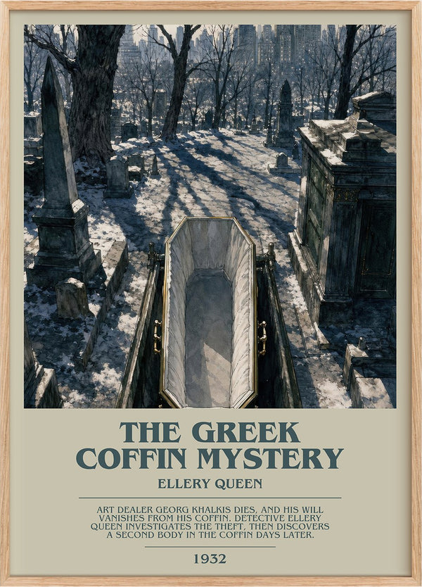 The Greek Coffin Mystery Bookish Wall Art by Ellery Queen