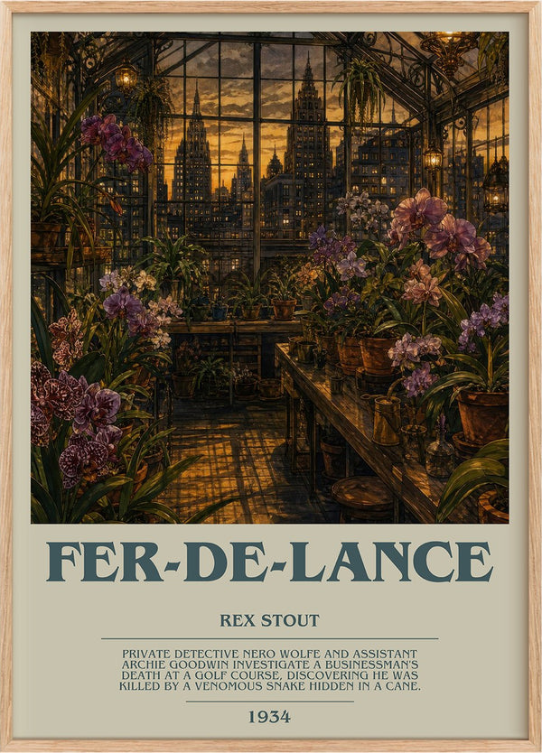 Fer-de-Lance Bookish Wall Art by Rex Stout