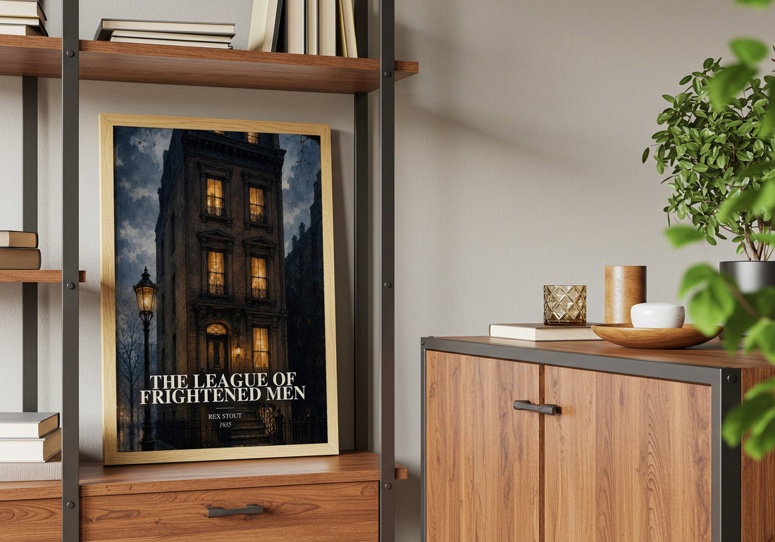 The League of Frightened Men book watercolour illustration paper finish options – matte satin gloss