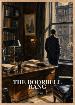 The Doorbell Rang Book Watercolour Illustration by Rex Stout
