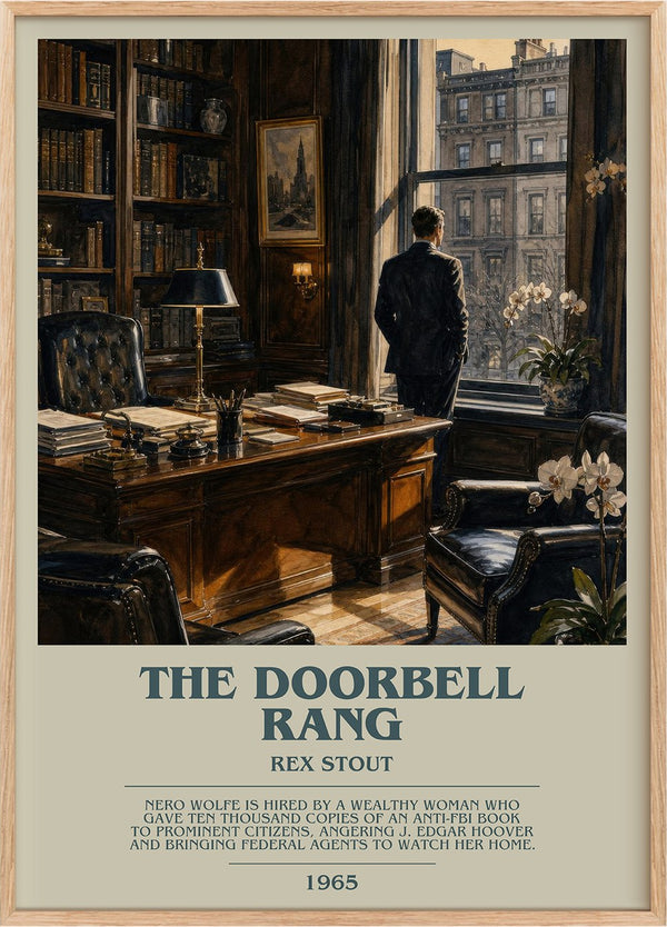 The Doorbell Rang Bookish Wall Art by Rex Stout