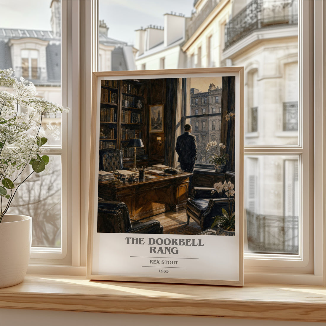 The Doorbell Rang book cover poster colour and style options – Rex Stout book art