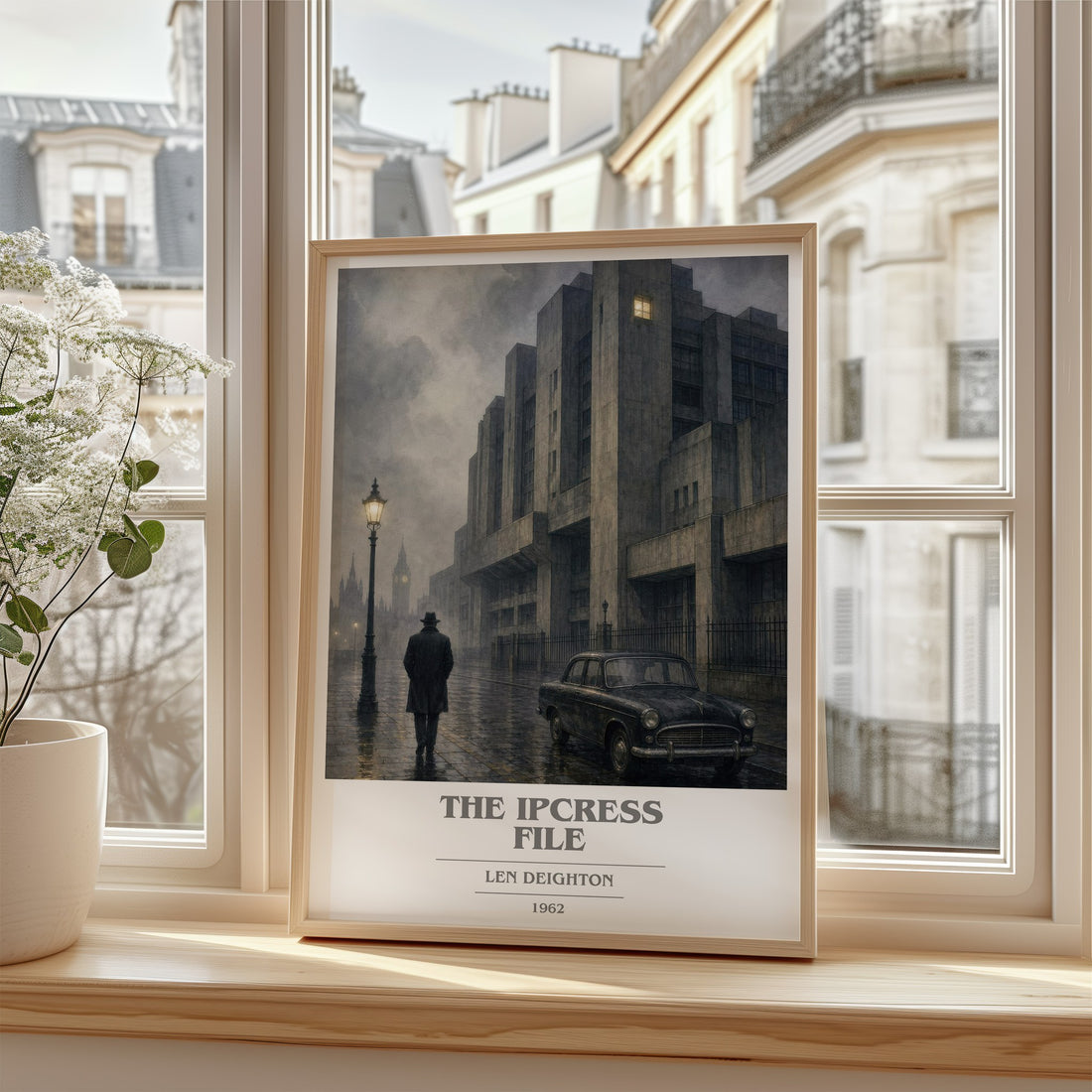 The Ipcress File book cover poster colour and style options – Len Deighton book art