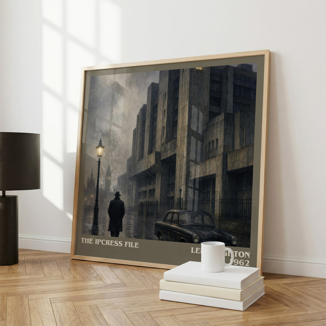 The Ipcress File literary print framed by window – literary home decor