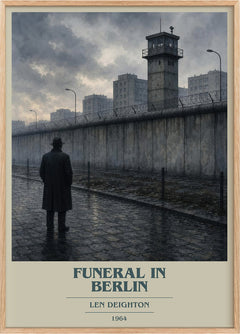 Funeral in Berlin Book Cover Poster by Len Deighton