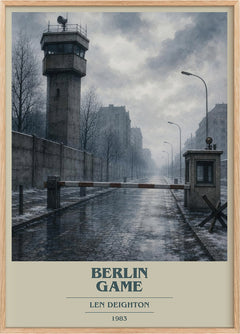 Berlin Game Book Cover Poster by Len Deighton