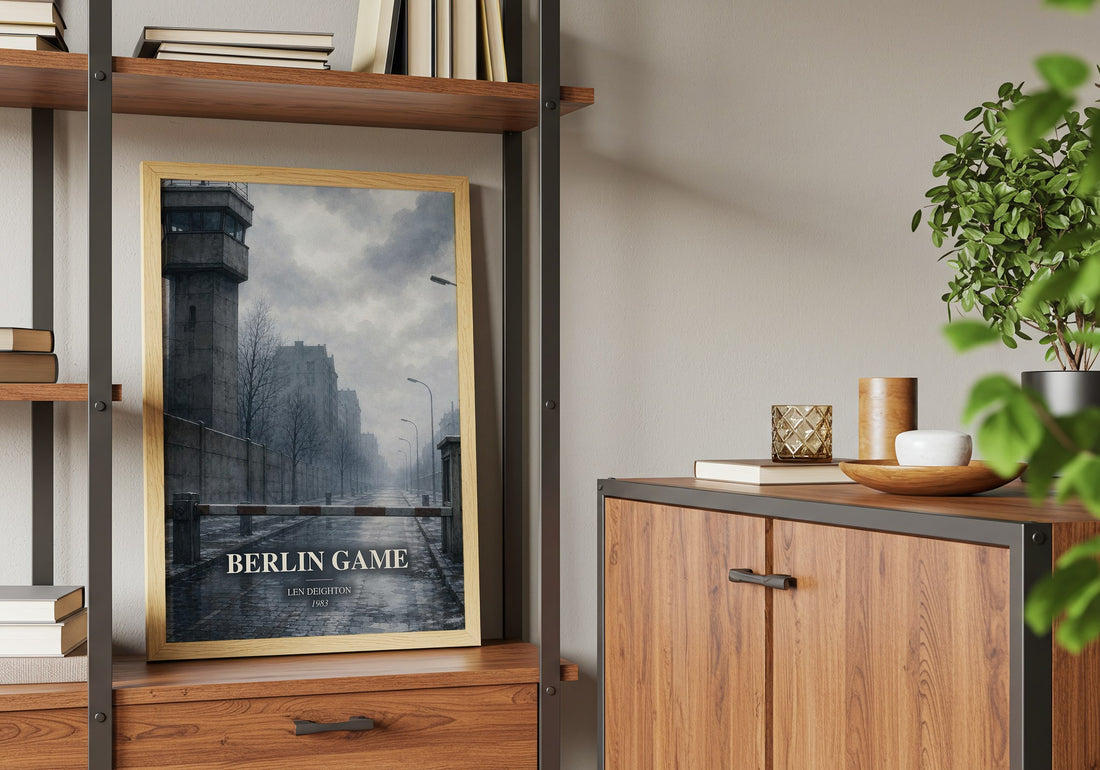 Berlin Game book watercolour illustration paper finish options – matte satin gloss