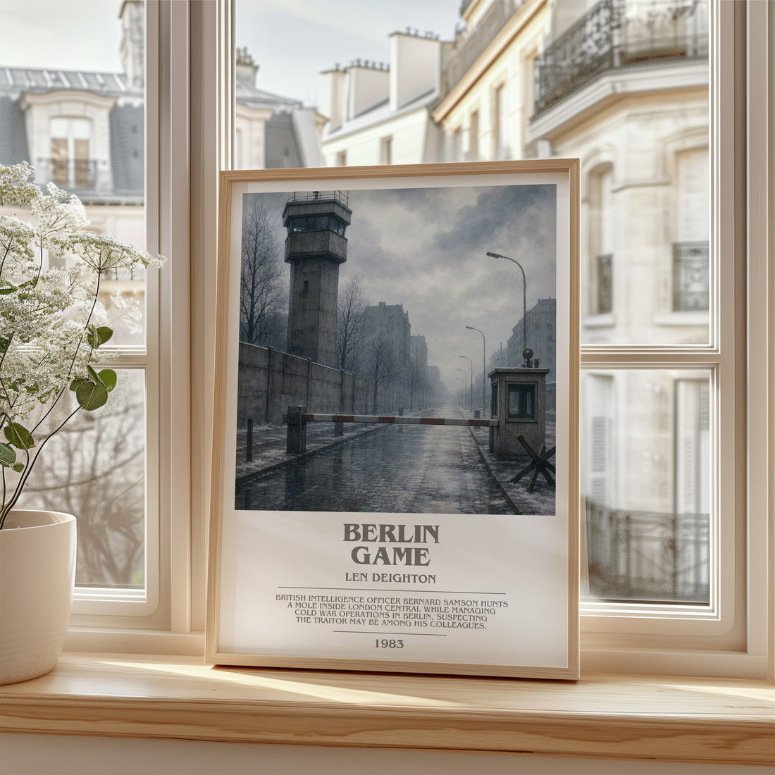 Berlin Game bookish poster colour and style options – Len Deighton book art