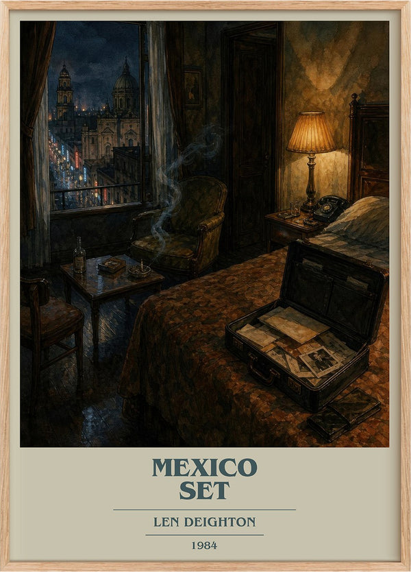 Mexico Set Book Cover Poster by Len Deighton
