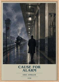 Cause for Alarm Book Cover Poster by Eric Ambler