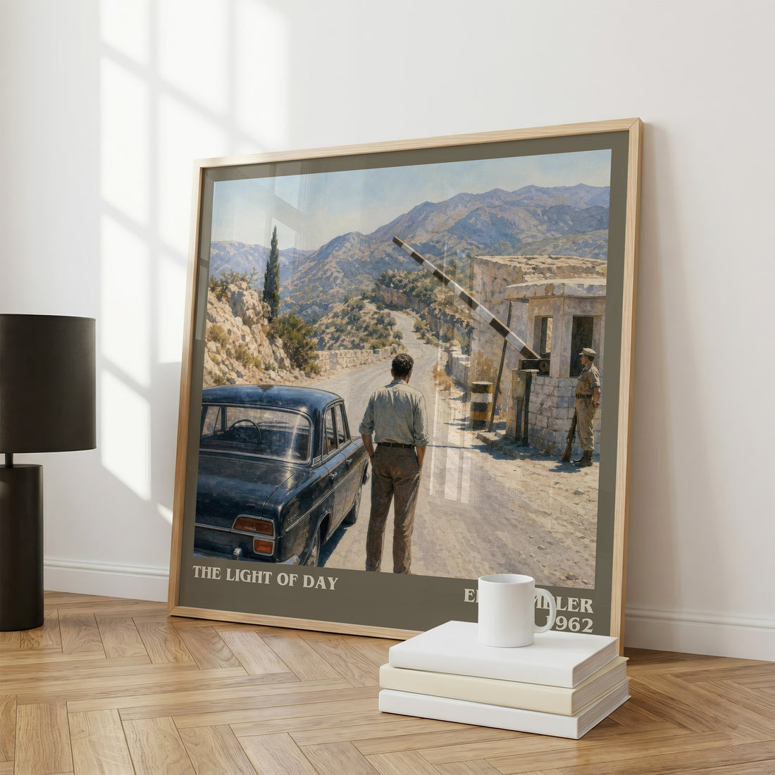The Light of Day literary print framed by window – literary home decor