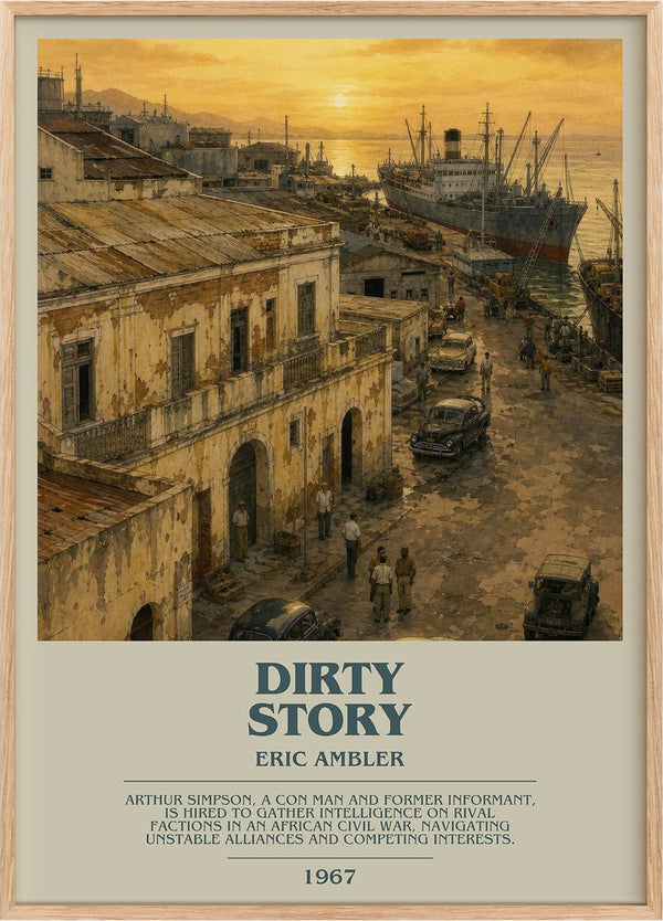 Dirty Story Bookish Wall Art by Eric Ambler