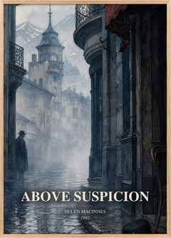 Above Suspicion Book Watercolour Illustration by Helen MacInnes