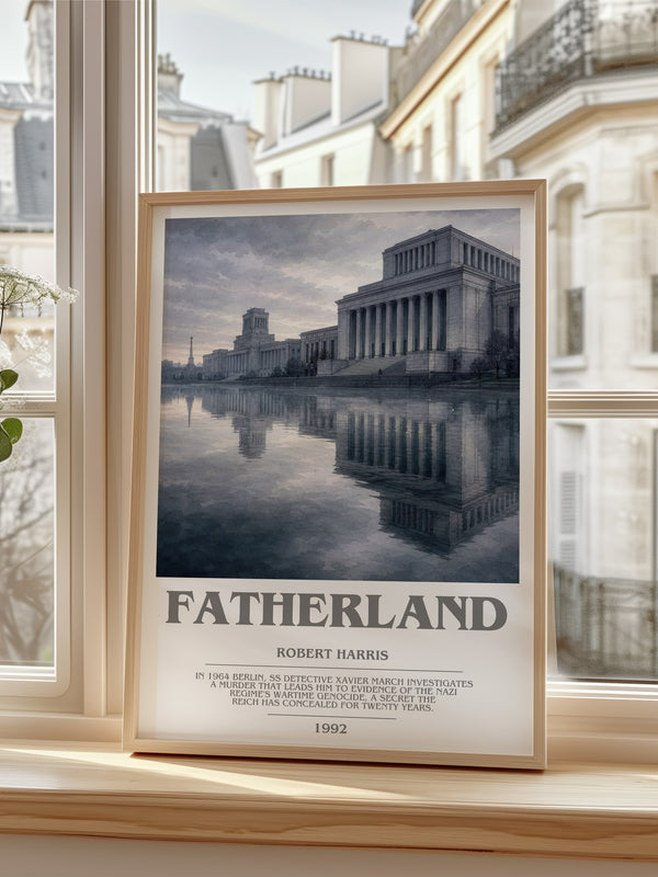 Fatherland bookish poster colour and style options – Robert Harris book art