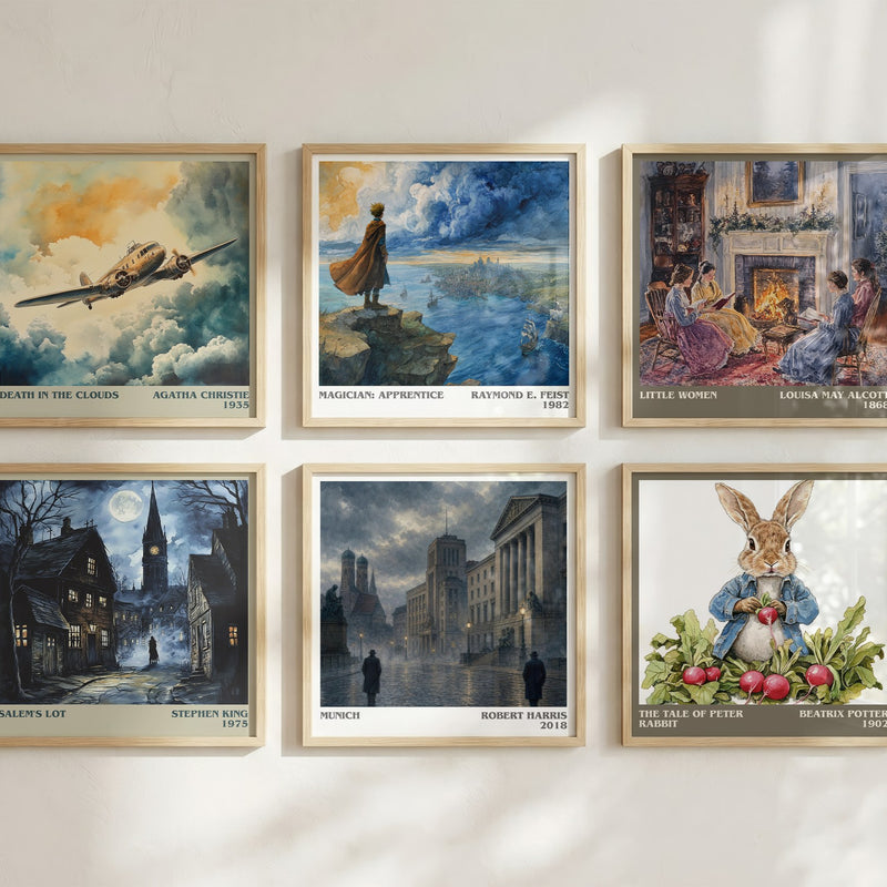 Munich literary art print colour and style options – Robert Harris book art