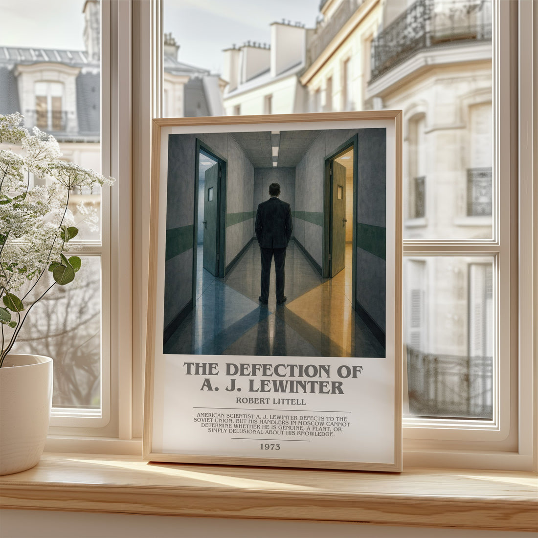 The Defection of A. J. Lewinter bookish poster colour and style options – Robert Littell book art