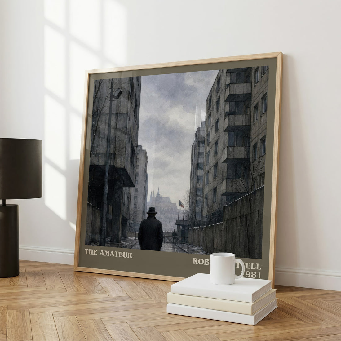 The Amateur literary print framed by window – literary home decor