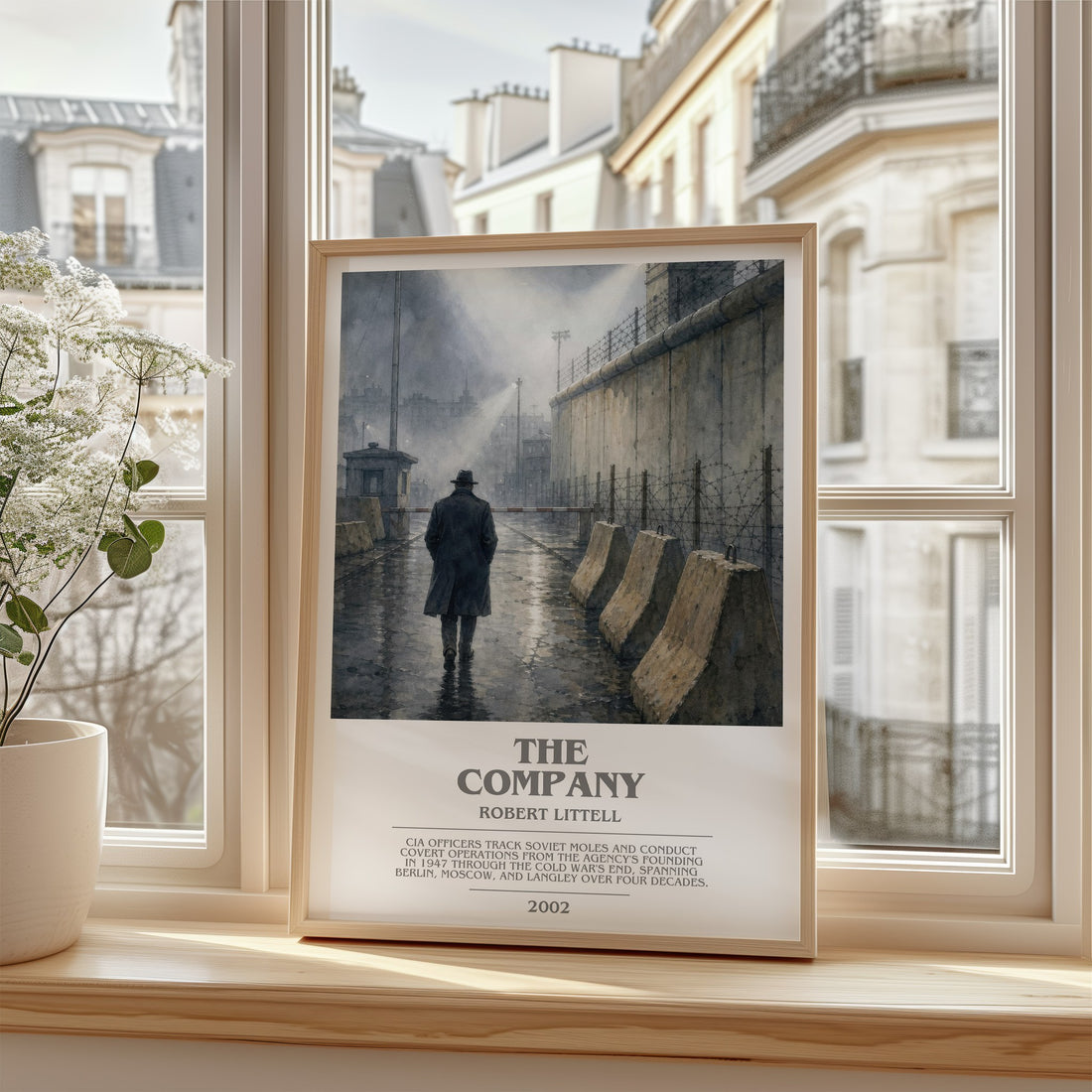 The Company bookish poster colour and style options – Robert Littell book art